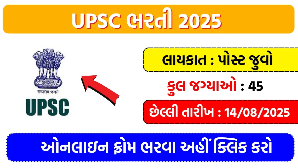 UPSC Recruitment 2025
