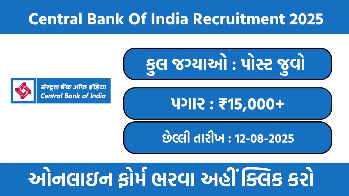 Central Bank Of India Recruitment 2025